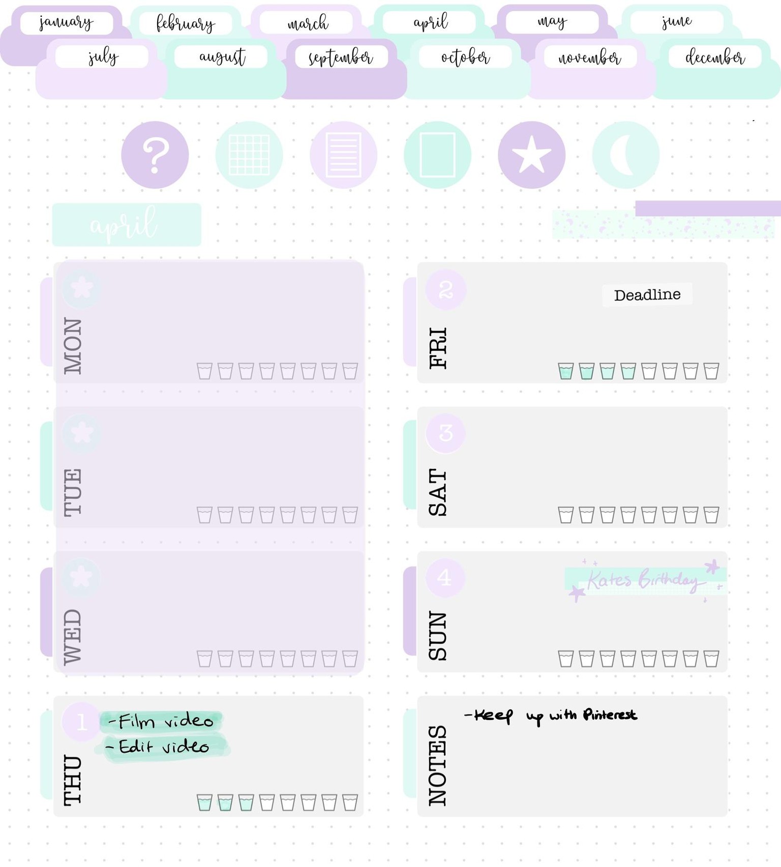 Katie Cosmo Digital Planner - image 5 - student project