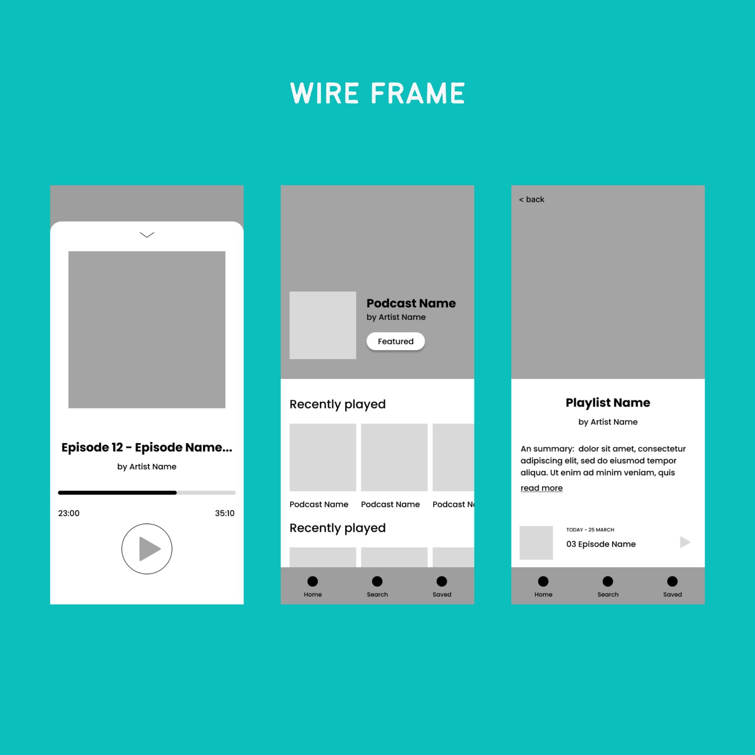 Podcast App - image 2 - student project