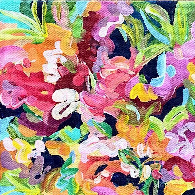 Painting Over My Old Ugly Artwork with Flowers! - image 1 - student project