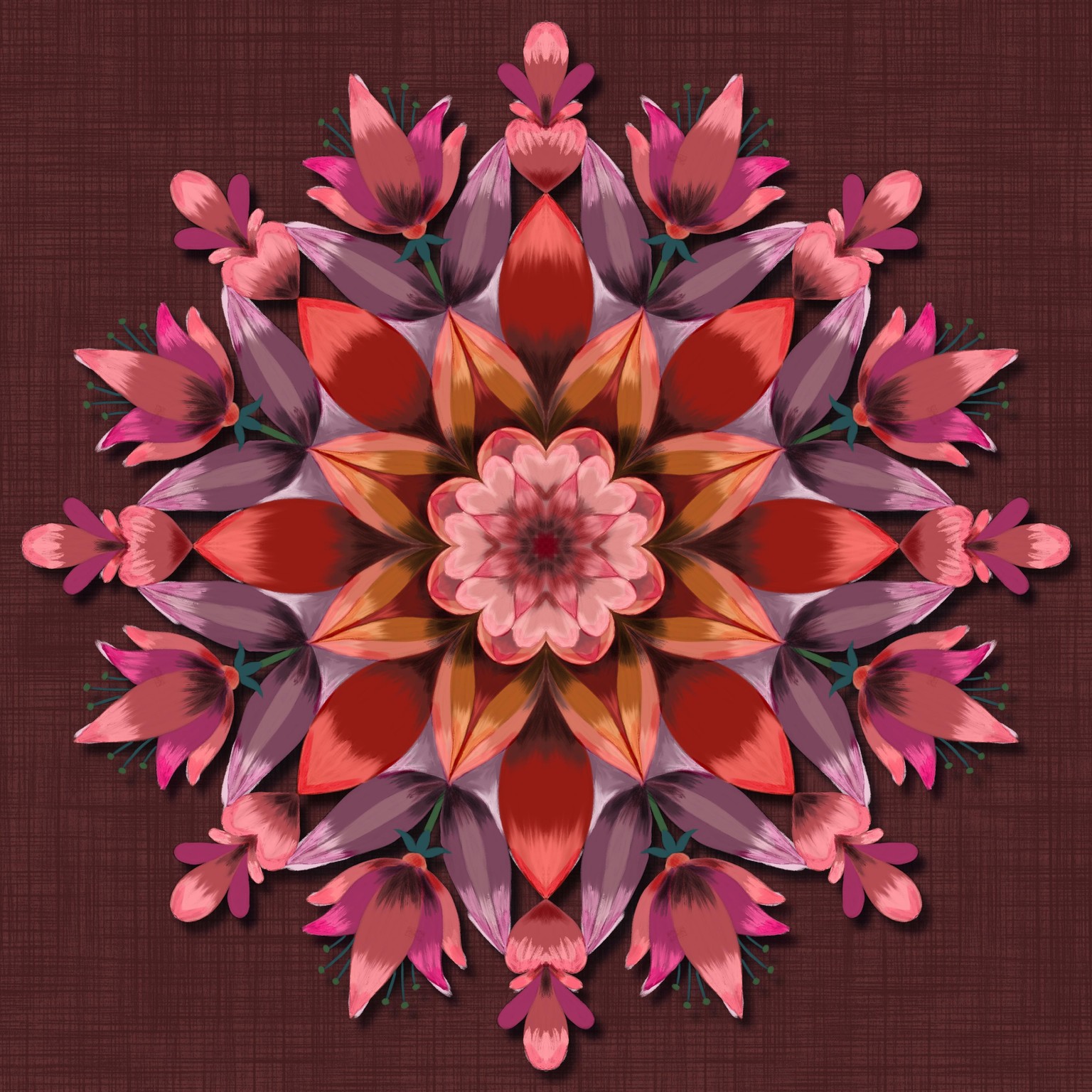 Painterly Mandala with class - image 1 - student project