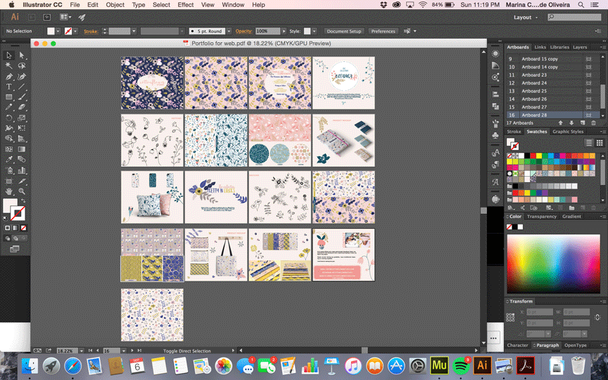 Surface Pattern Design Portfolio by COTTONFLOWER Studio - image 1 - student project
