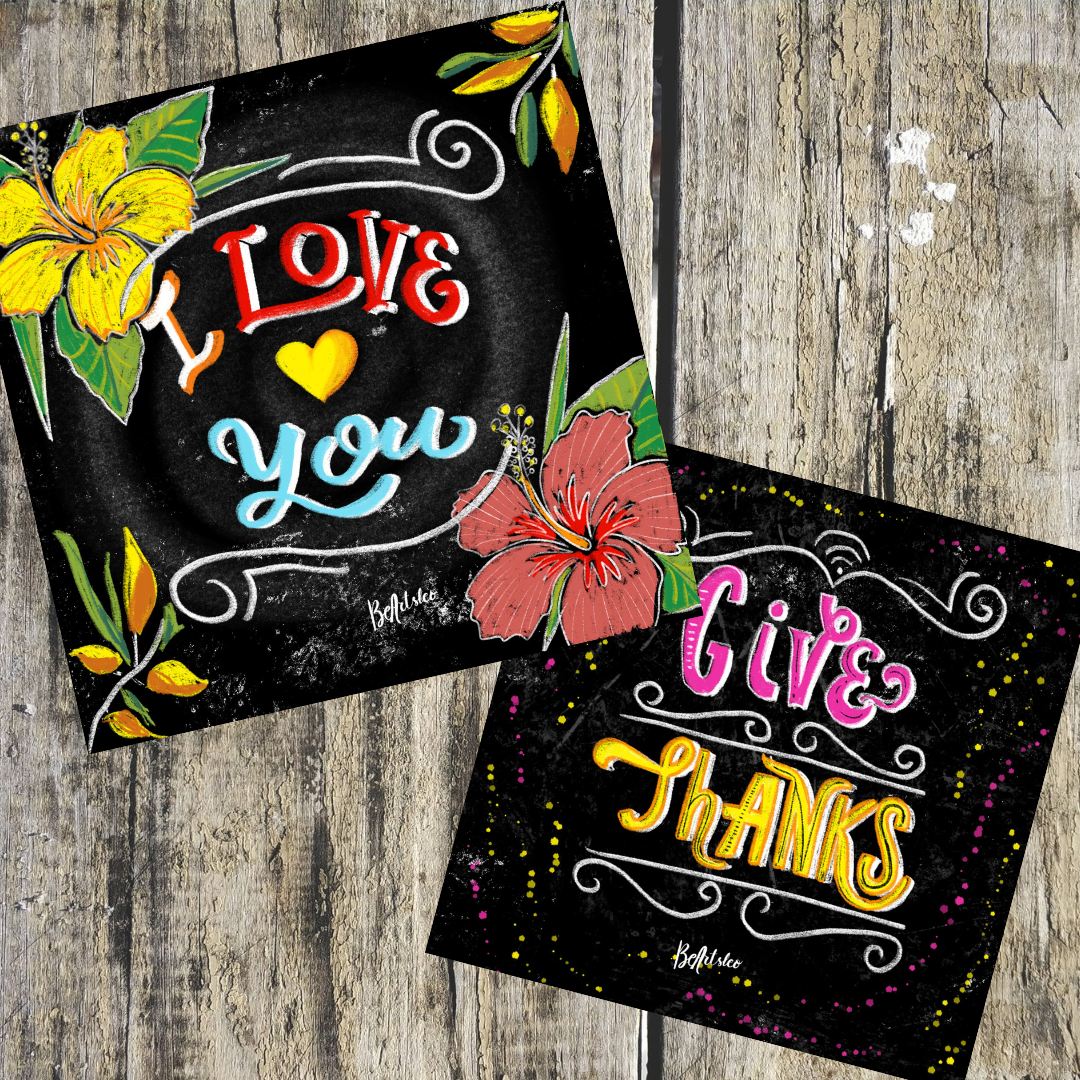 Hand lettered Chalk card in procreate - image 1 - student project