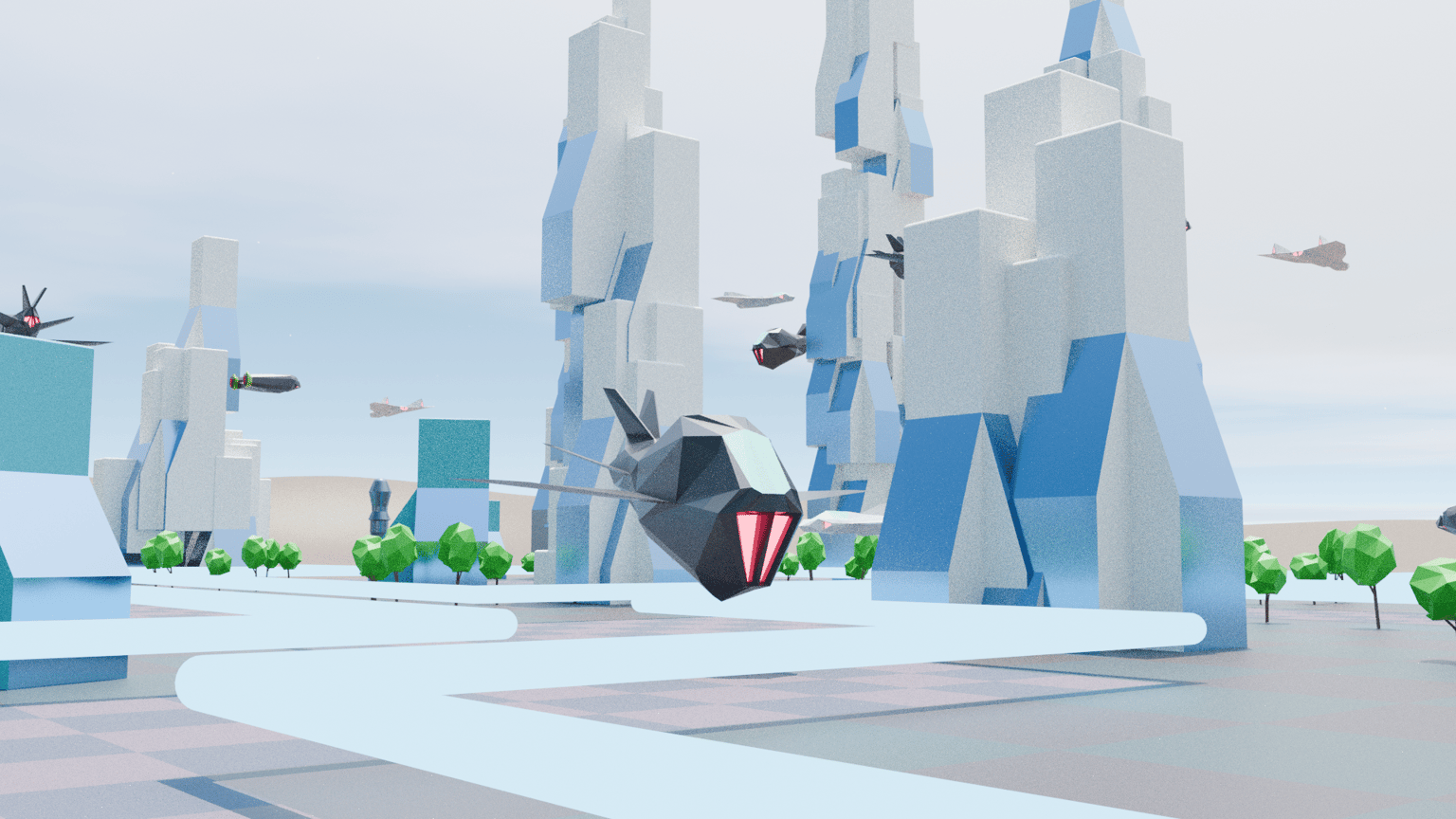 Hazy Desert Towers - image 4 - student project