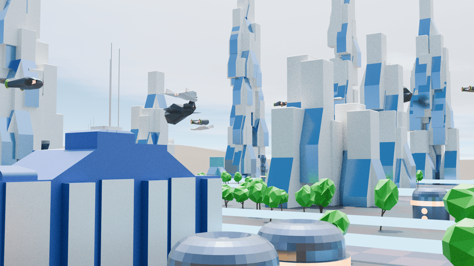 Hazy Desert Towers - image 5 - student project