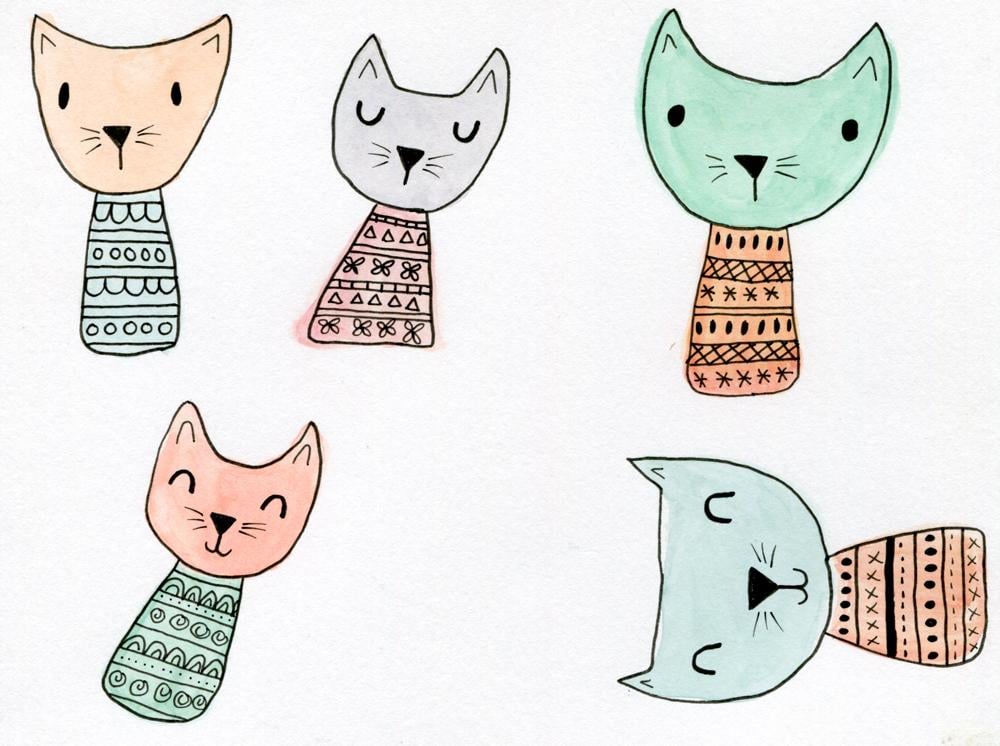 Kokeshi Kitties - image 2 - student project
