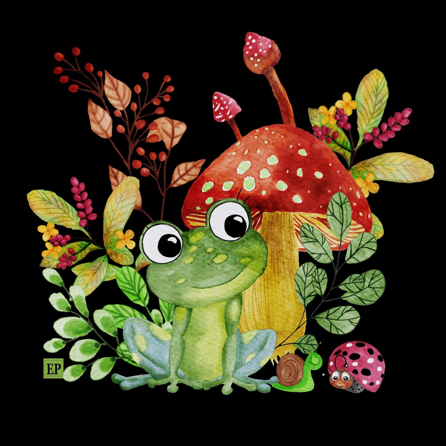 Frog and his buddies - image 2 - student project