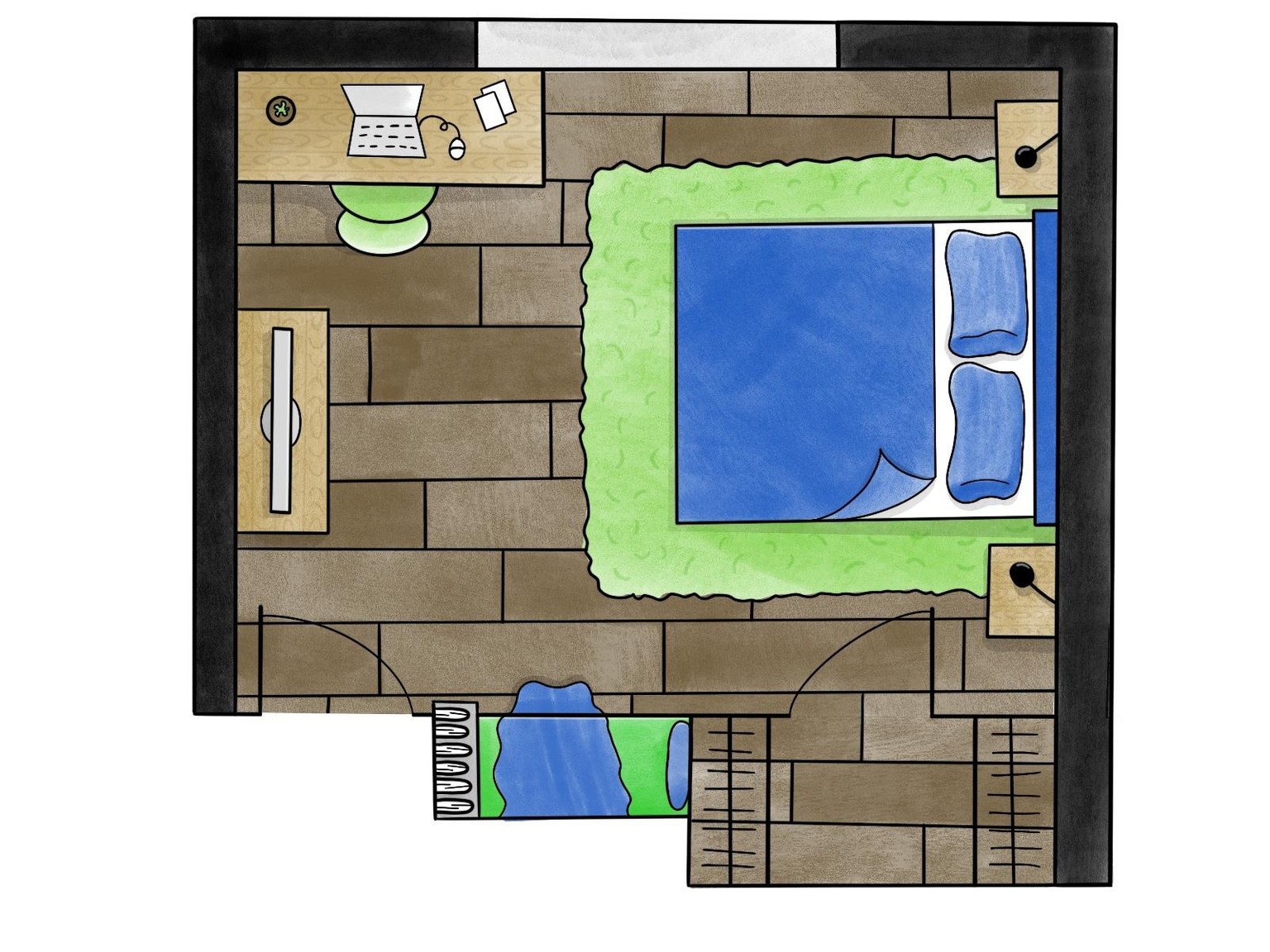 Floor Plan Illustration - image 4 - student project