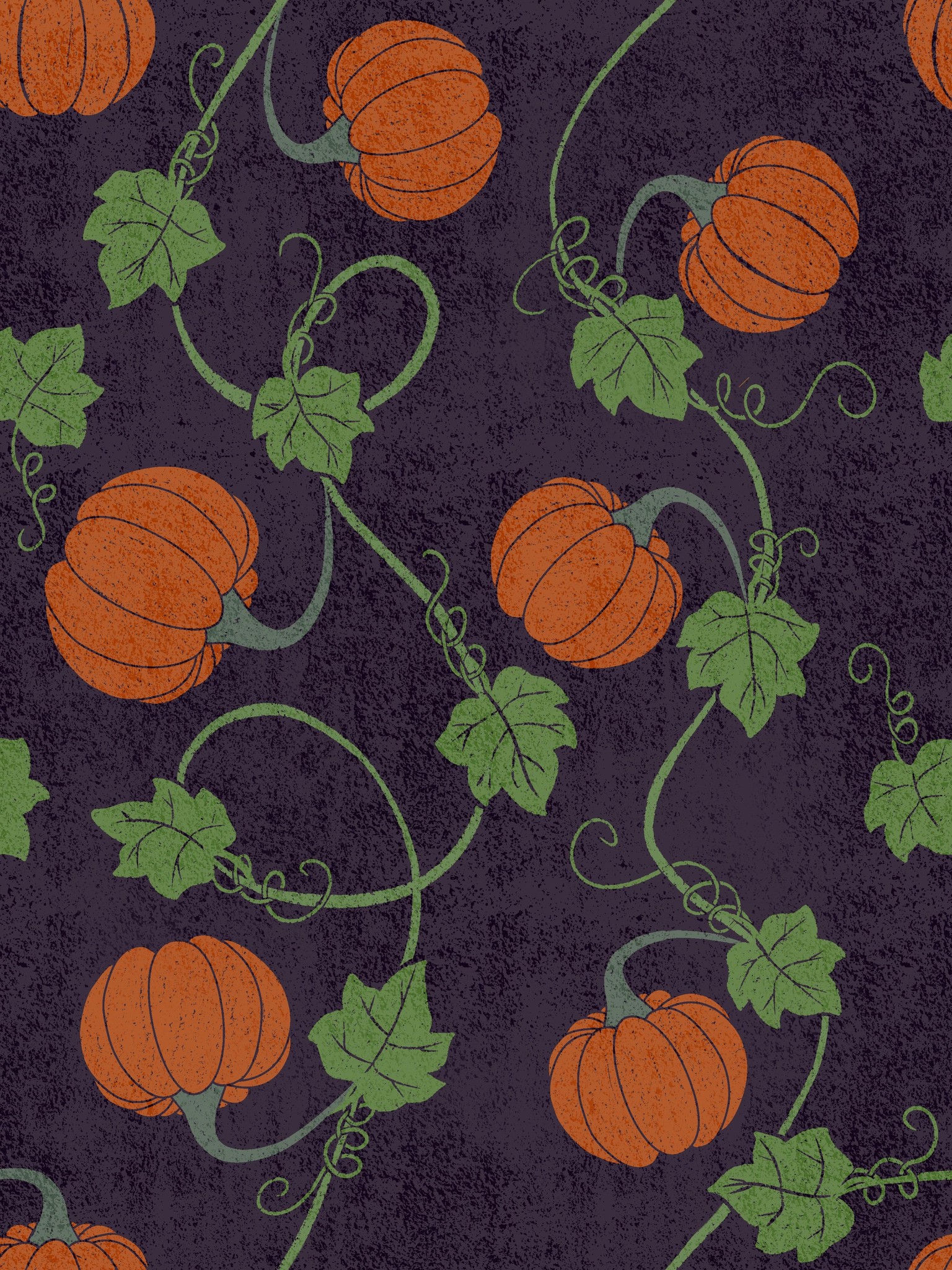 Seamless Pumpkin Pattern - image 1 - student project