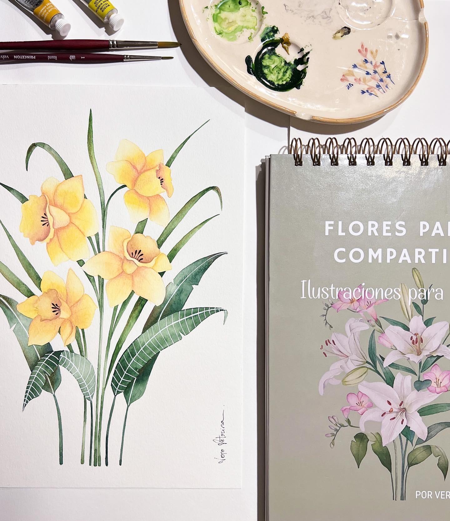 Narcisos en acuarela - image 1 - student project