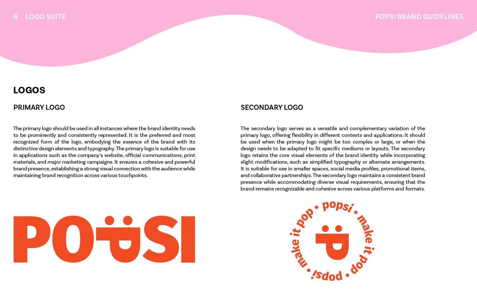 Popsi - Brand Guidelines - image 6 - student project