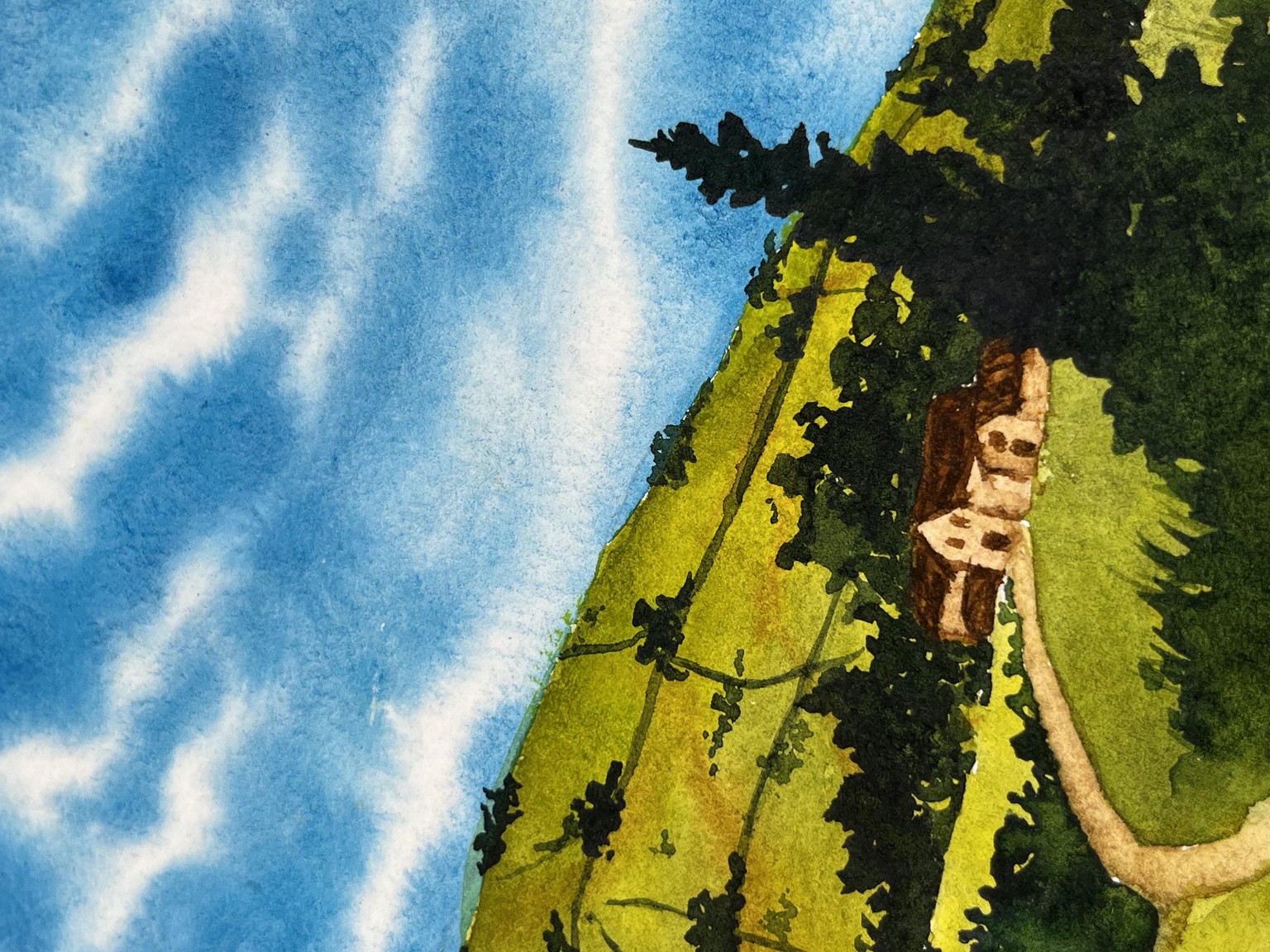 Countryside Landscape Painting - image 4 - student project