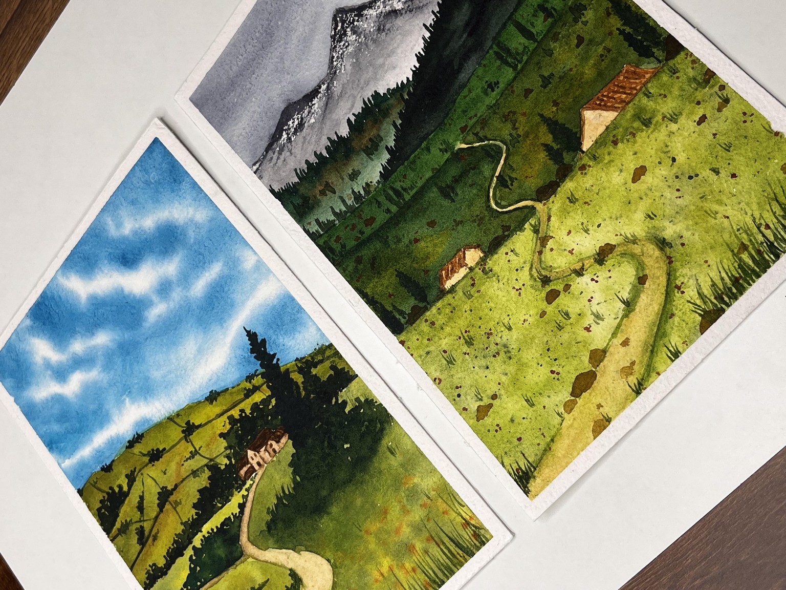 Countryside Landscape Painting - image 2 - student project