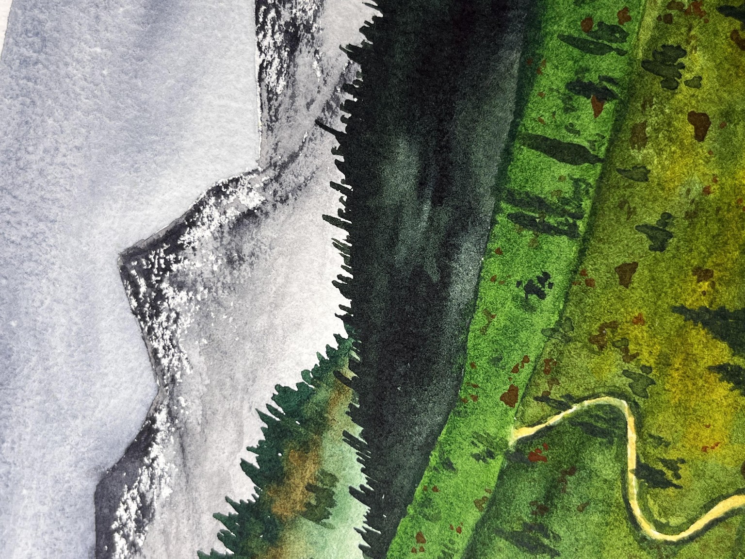 Countryside Landscape Painting - image 3 - student project