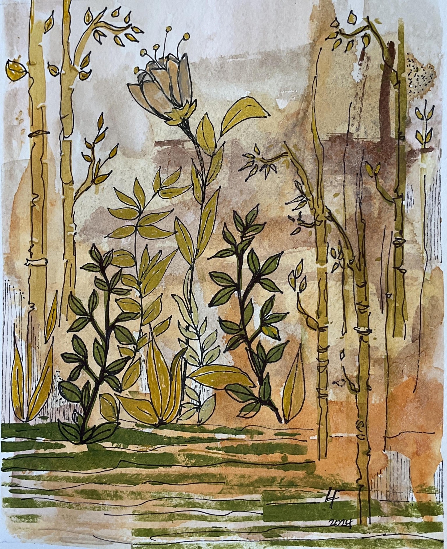 Mixed Media Fall Landscapes - image 3 - student project