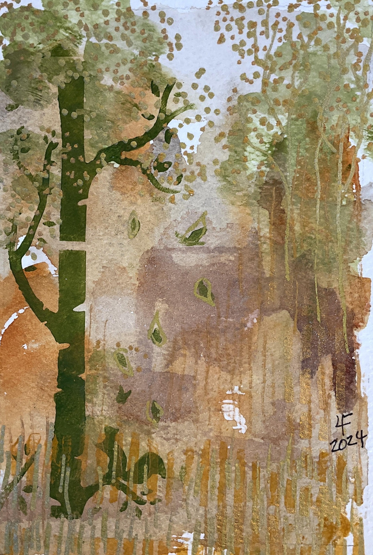 Mixed Media Fall Landscapes - image 2 - student project