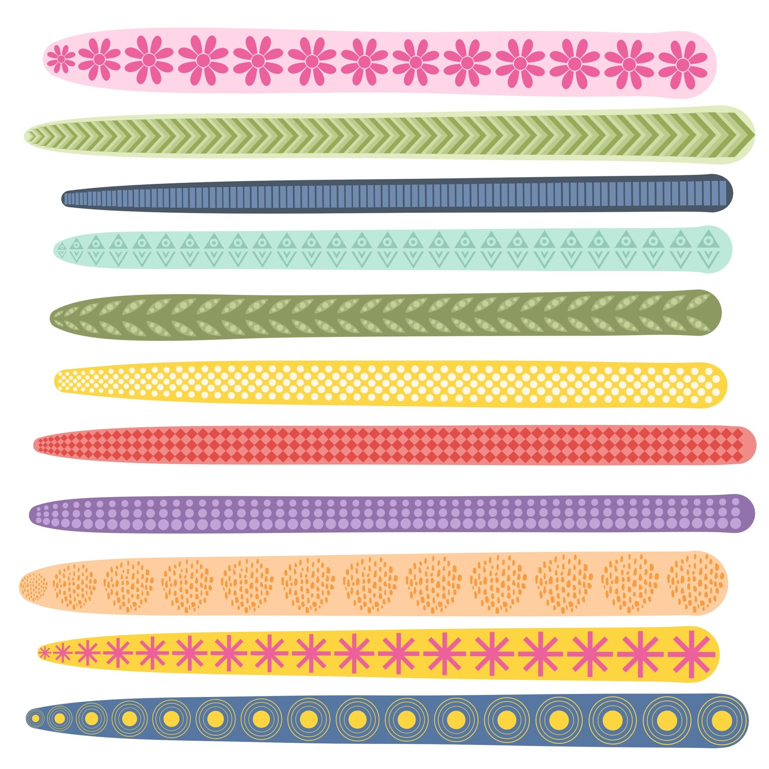 Dual Color Pattern Brushes in Procreate - image 1 - student project