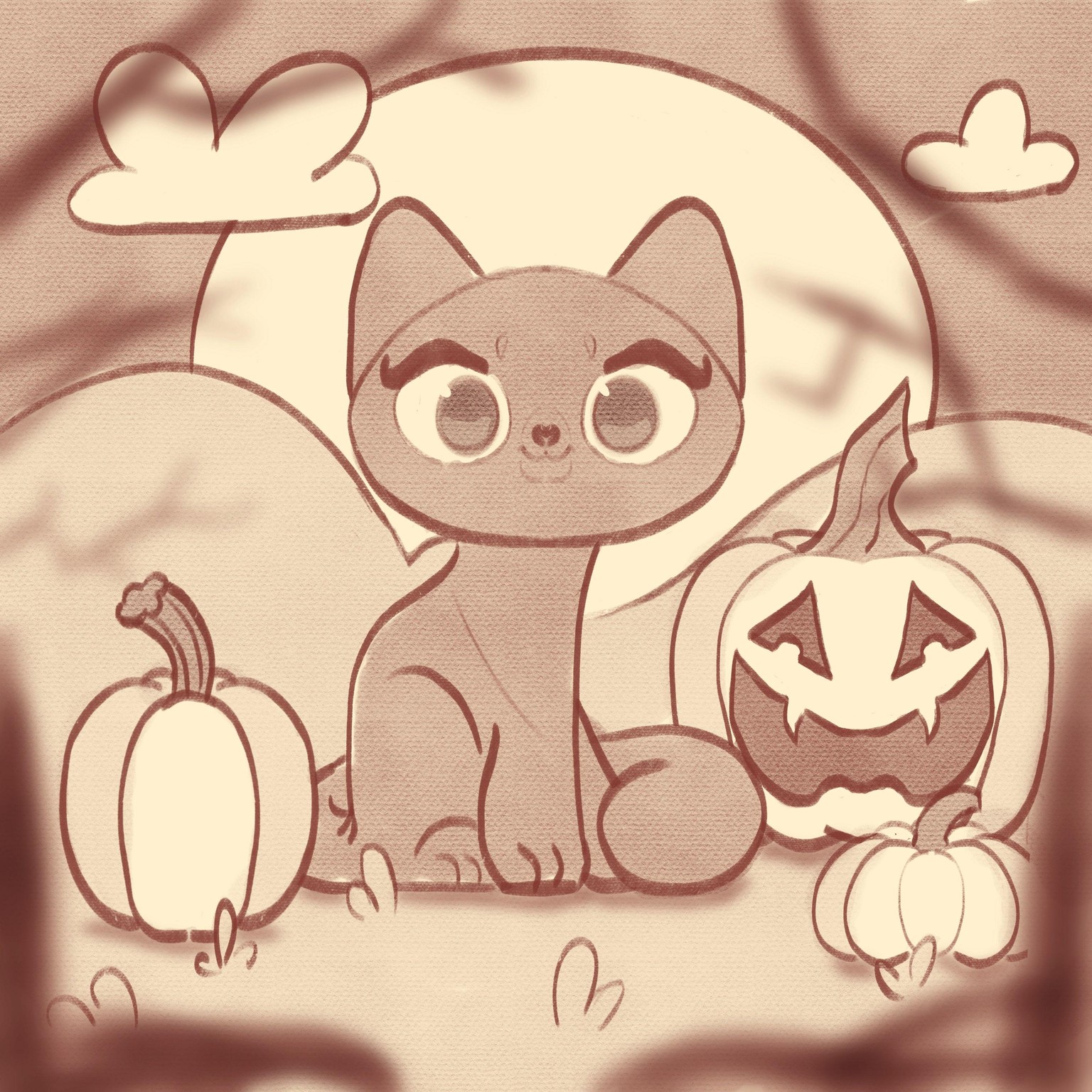 Sepia cat - image 1 - student project