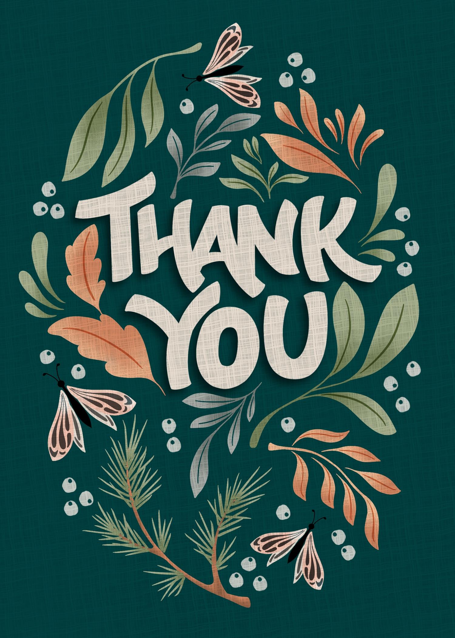 Thank You card - image 1 - student project