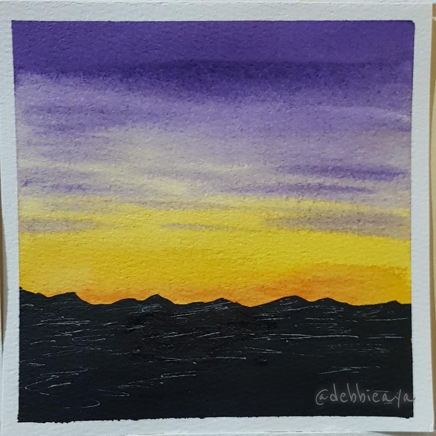 30 Day Watercolor Challenge:  Bold and Beautiful Skies - image 18 - student project