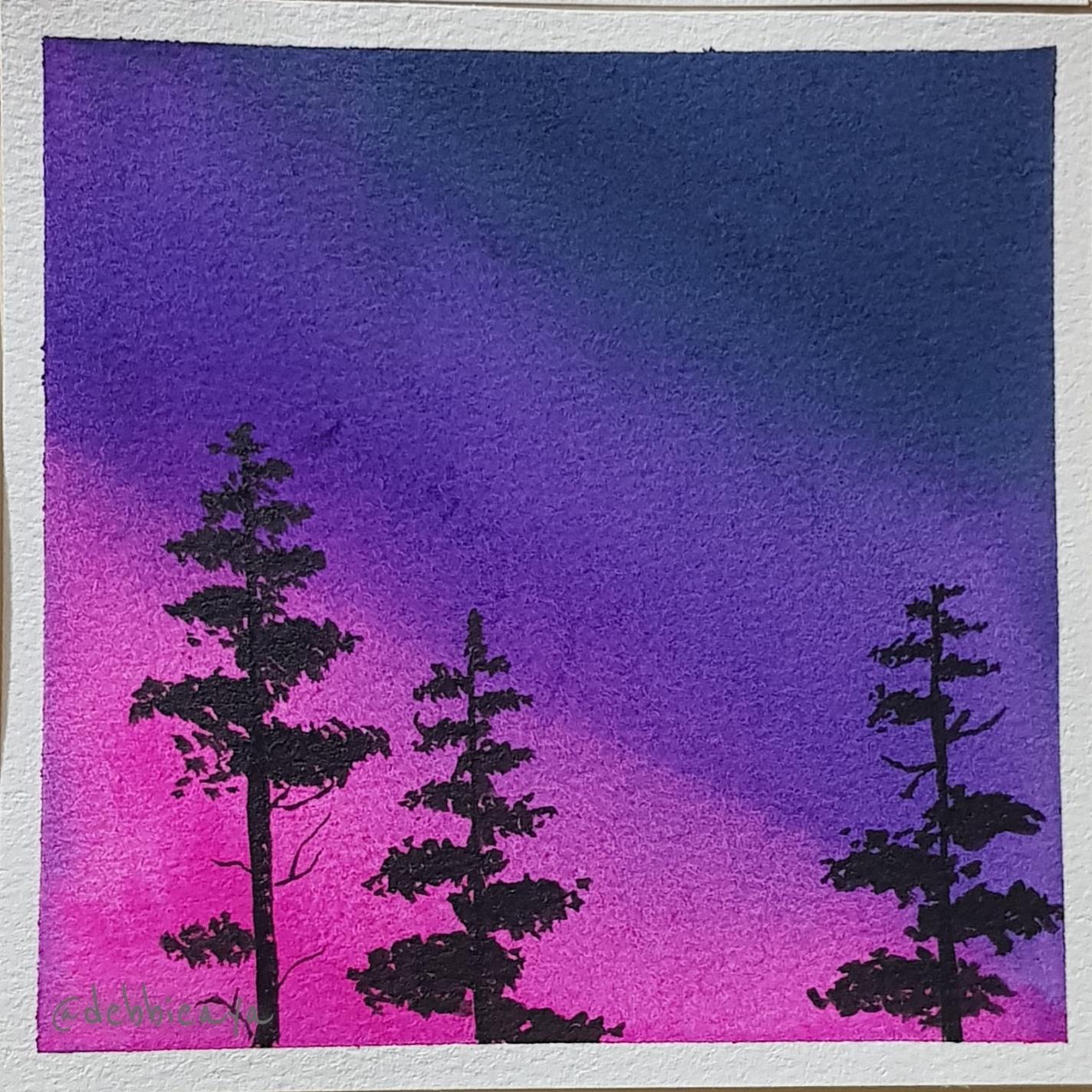 30 Day Watercolor Challenge:  Bold and Beautiful Skies - image 22 - student project