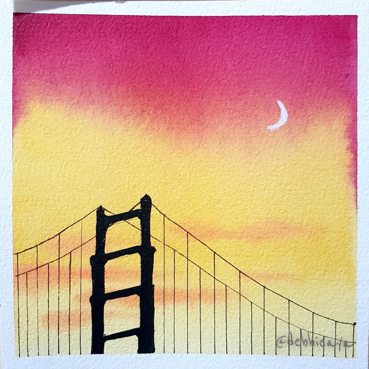 30 Day Watercolor Challenge:  Bold and Beautiful Skies - image 8 - student project