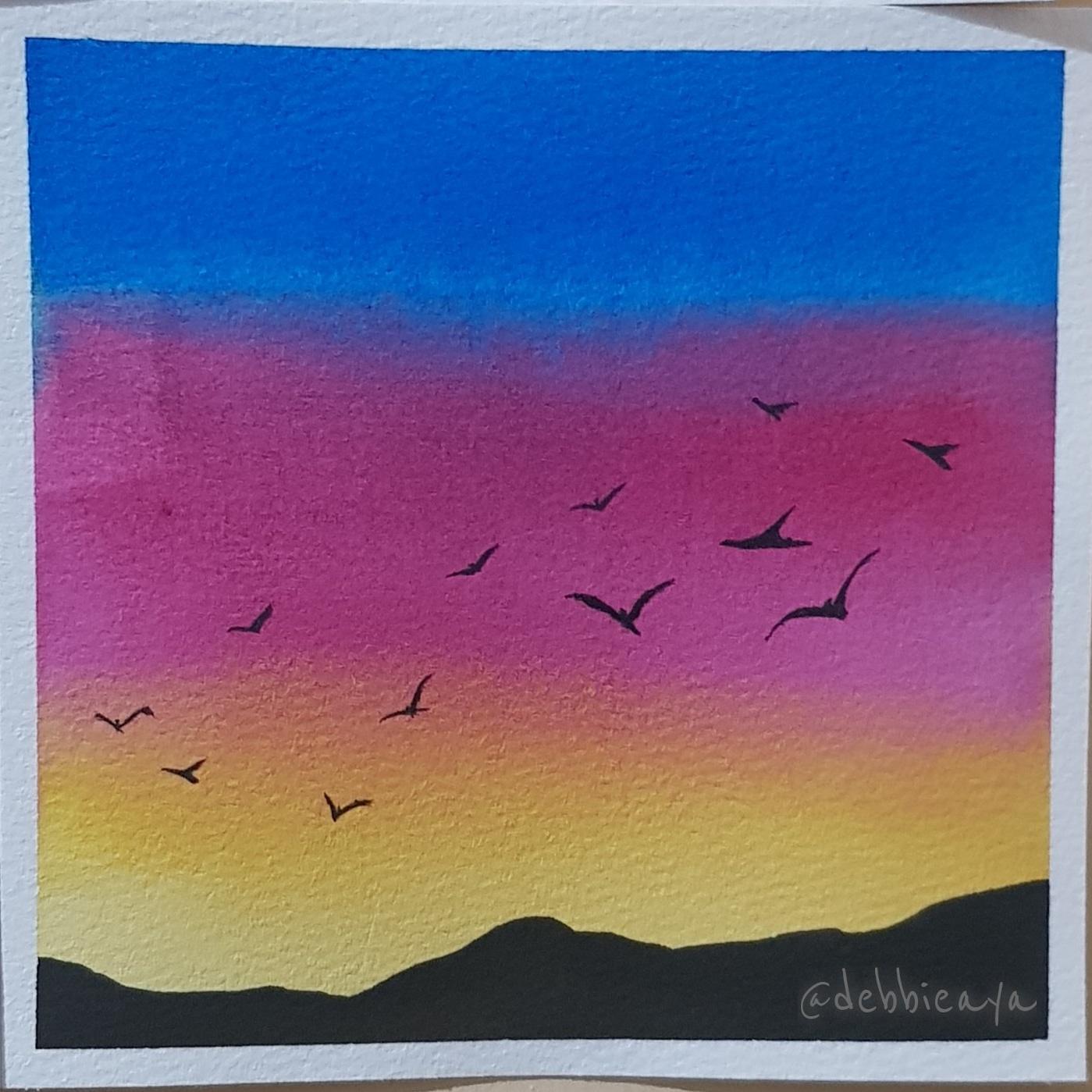 30 Day Watercolor Challenge:  Bold and Beautiful Skies - image 24 - student project