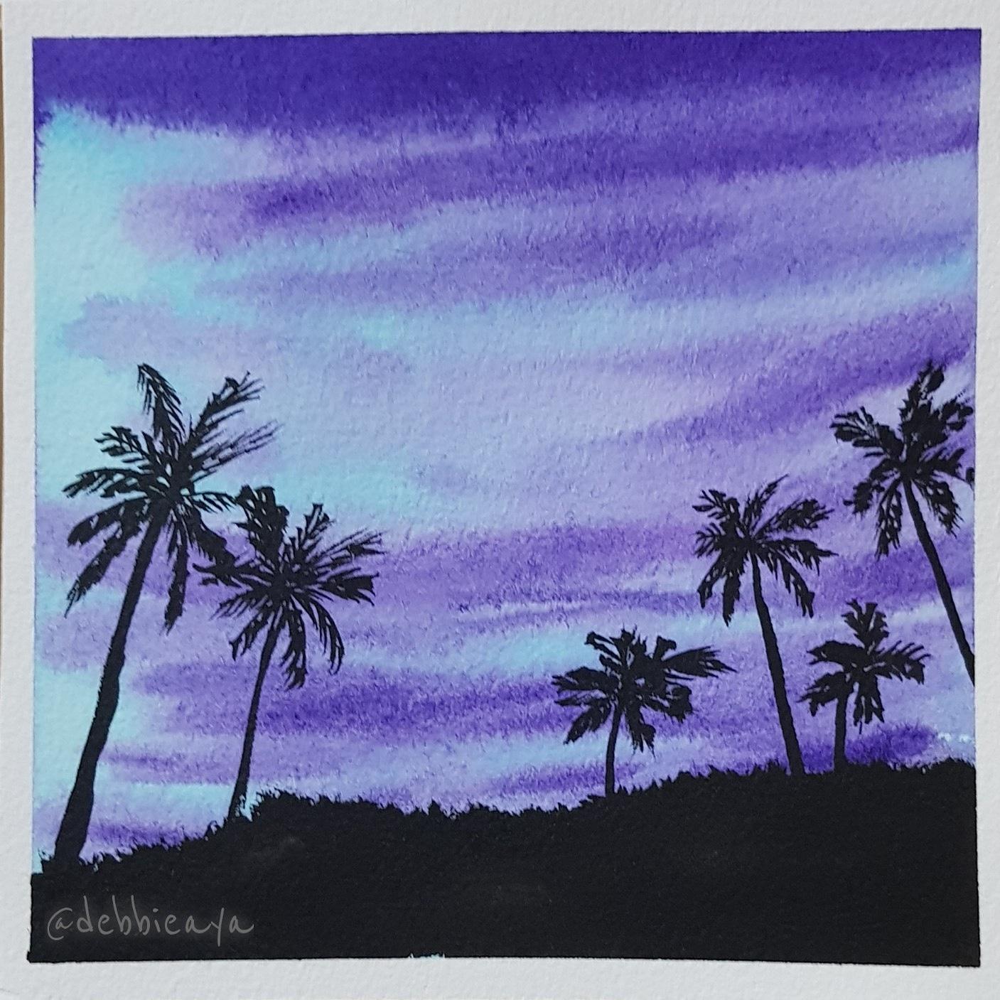 30 Day Watercolor Challenge:  Bold and Beautiful Skies - image 16 - student project