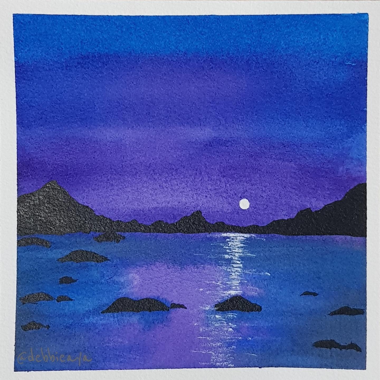 30 Day Watercolor Challenge:  Bold and Beautiful Skies - image 19 - student project