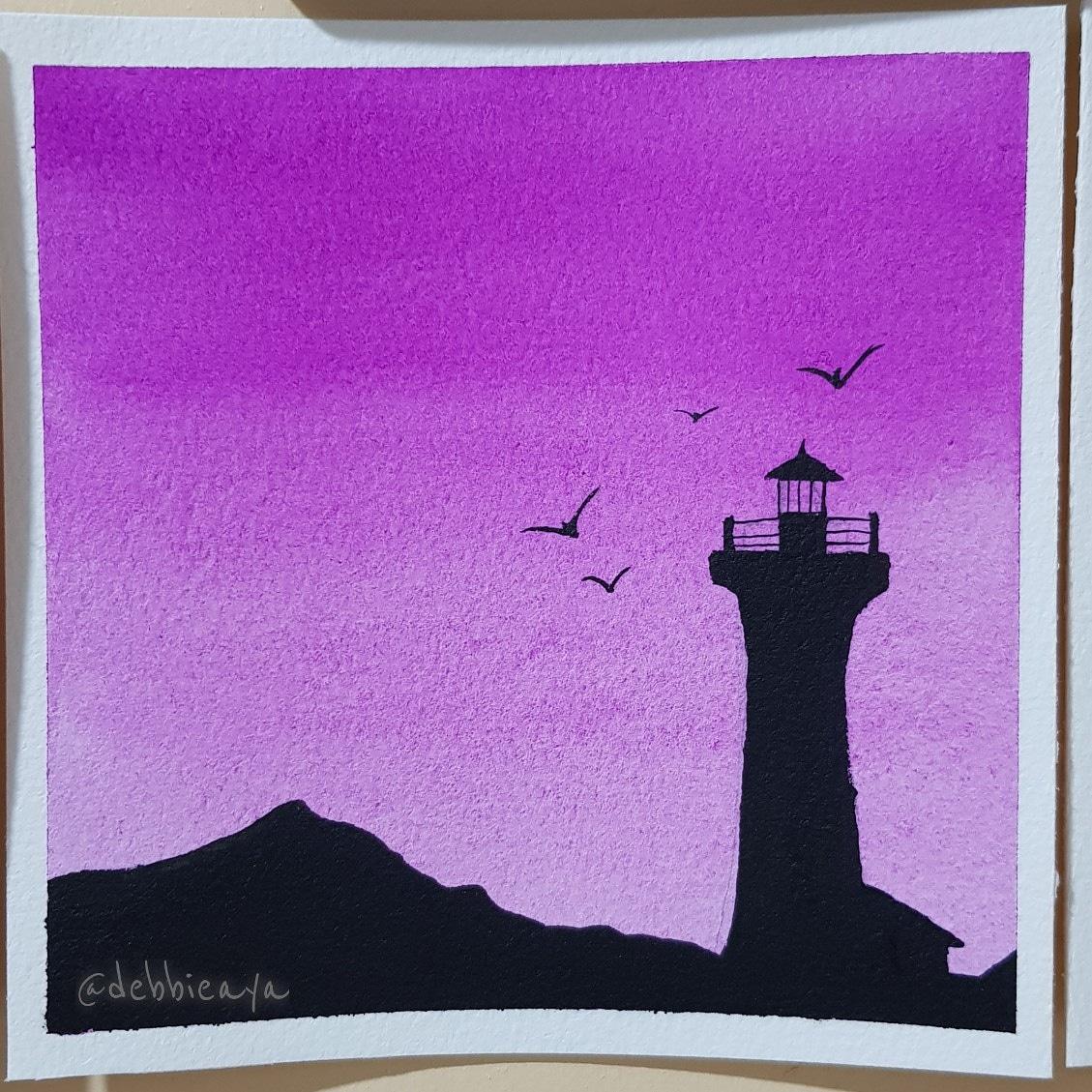30 Day Watercolor Challenge:  Bold and Beautiful Skies - image 3 - student project