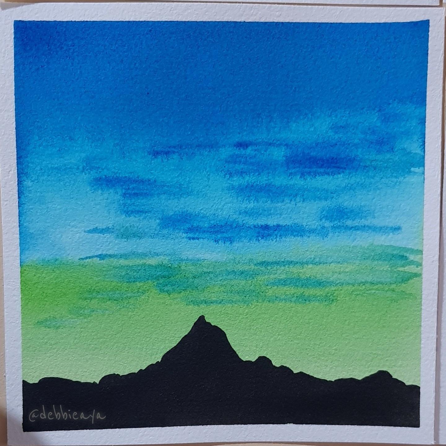 30 Day Watercolor Challenge:  Bold and Beautiful Skies - image 13 - student project