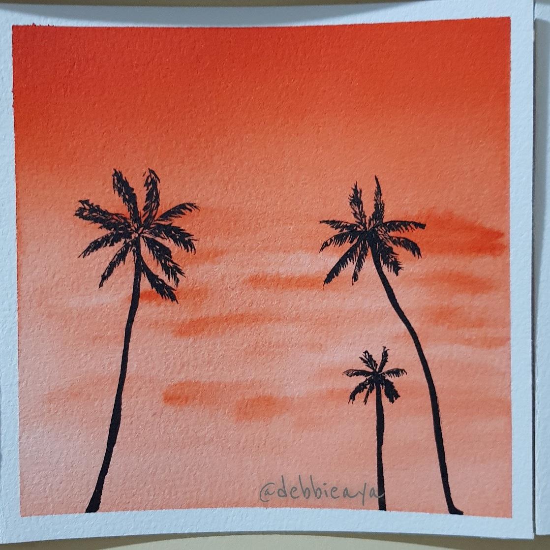 30 Day Watercolor Challenge:  Bold and Beautiful Skies - image 4 - student project