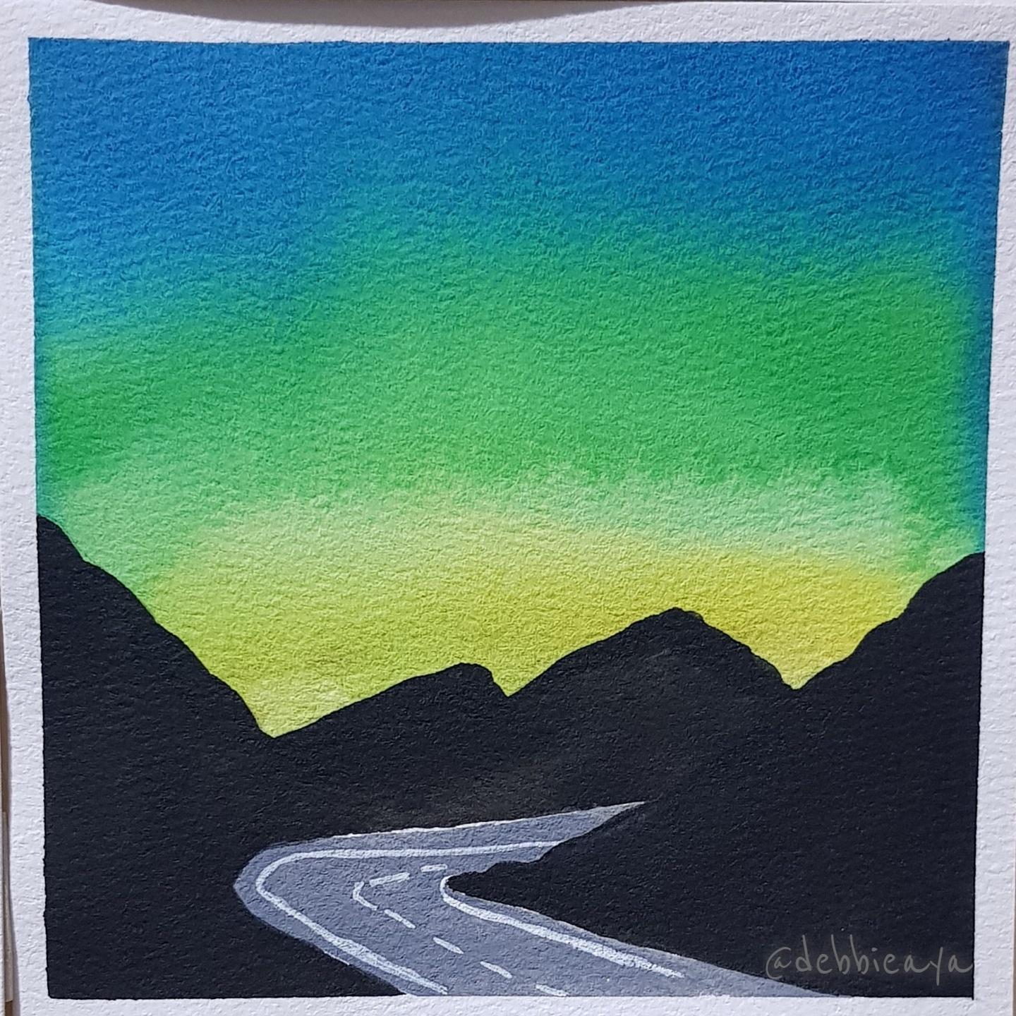 30 Day Watercolor Challenge:  Bold and Beautiful Skies - image 20 - student project