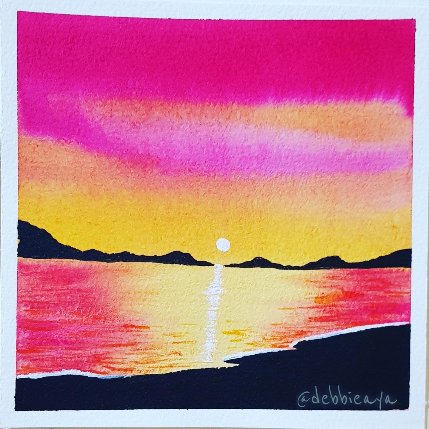 30 Day Watercolor Challenge:  Bold and Beautiful Skies - image 17 - student project
