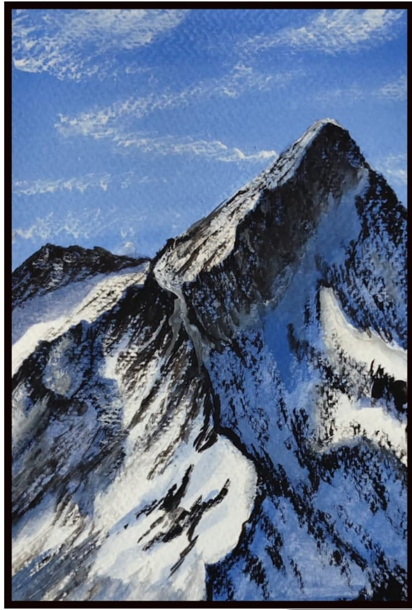 Paint Snowy Mountains in Gouache - image 1 - student project