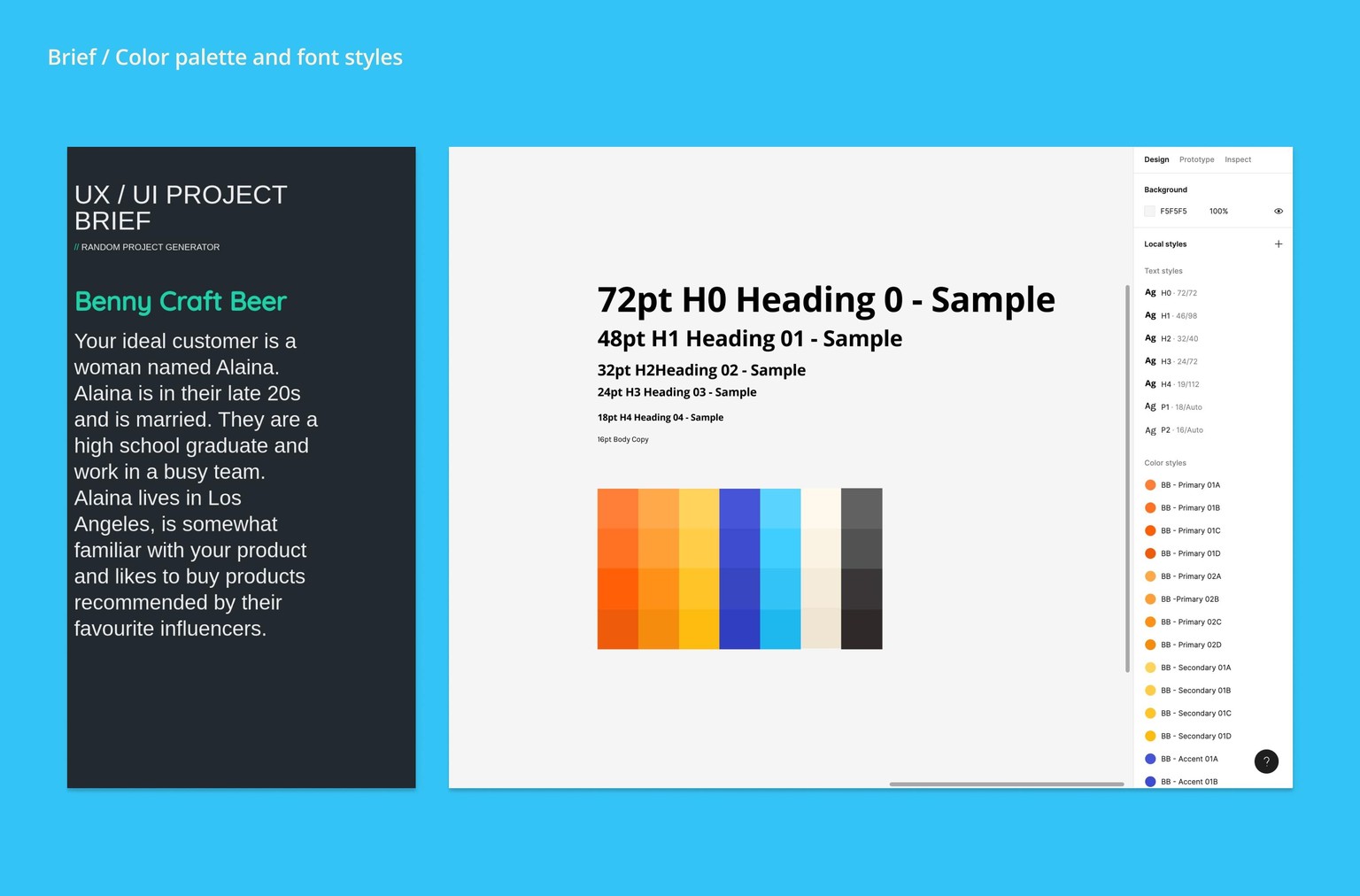 Figma UI UX Design Essentials - Benny Beer - image 2 - student project