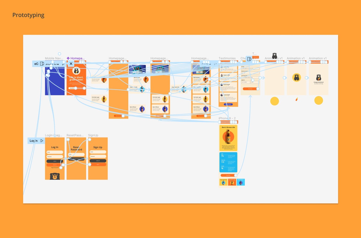 Figma UI UX Design Essentials - Benny Beer - image 7 - student project