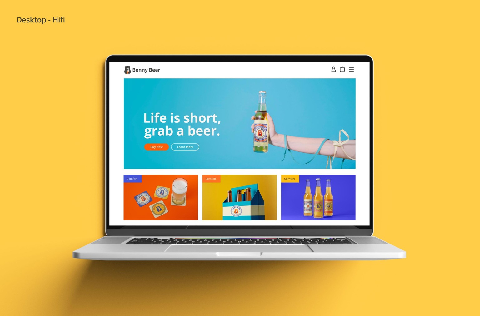 Figma UI UX Design Essentials - Benny Beer - image 8 - student project