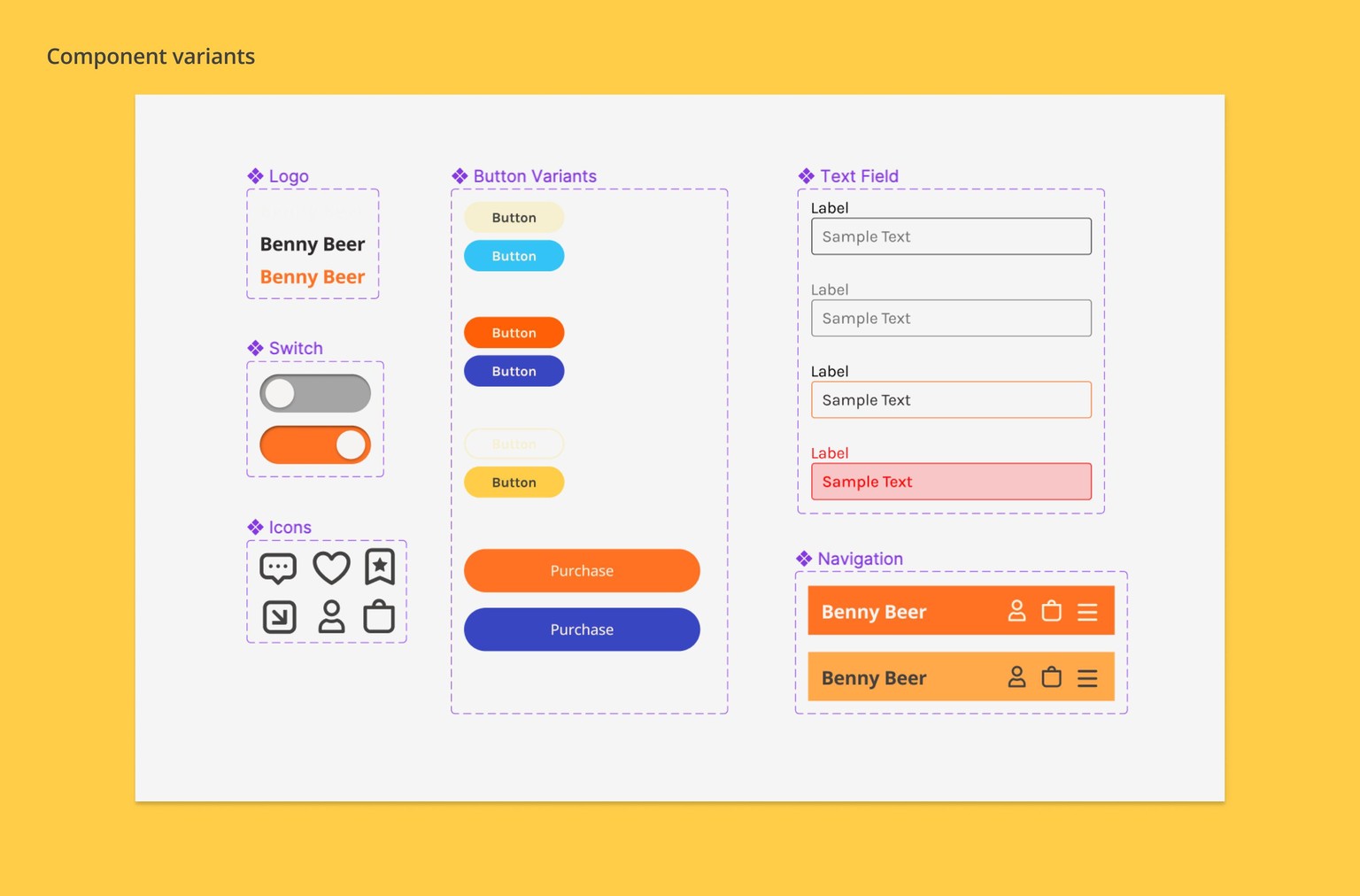 Figma UI UX Design Essentials - Benny Beer - image 3 - student project