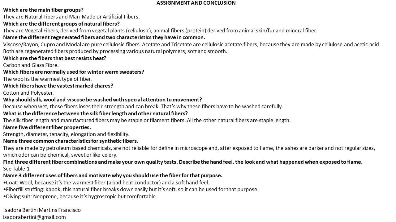 ASSIGNMENT AND CONCLUSION - image 1 - student project