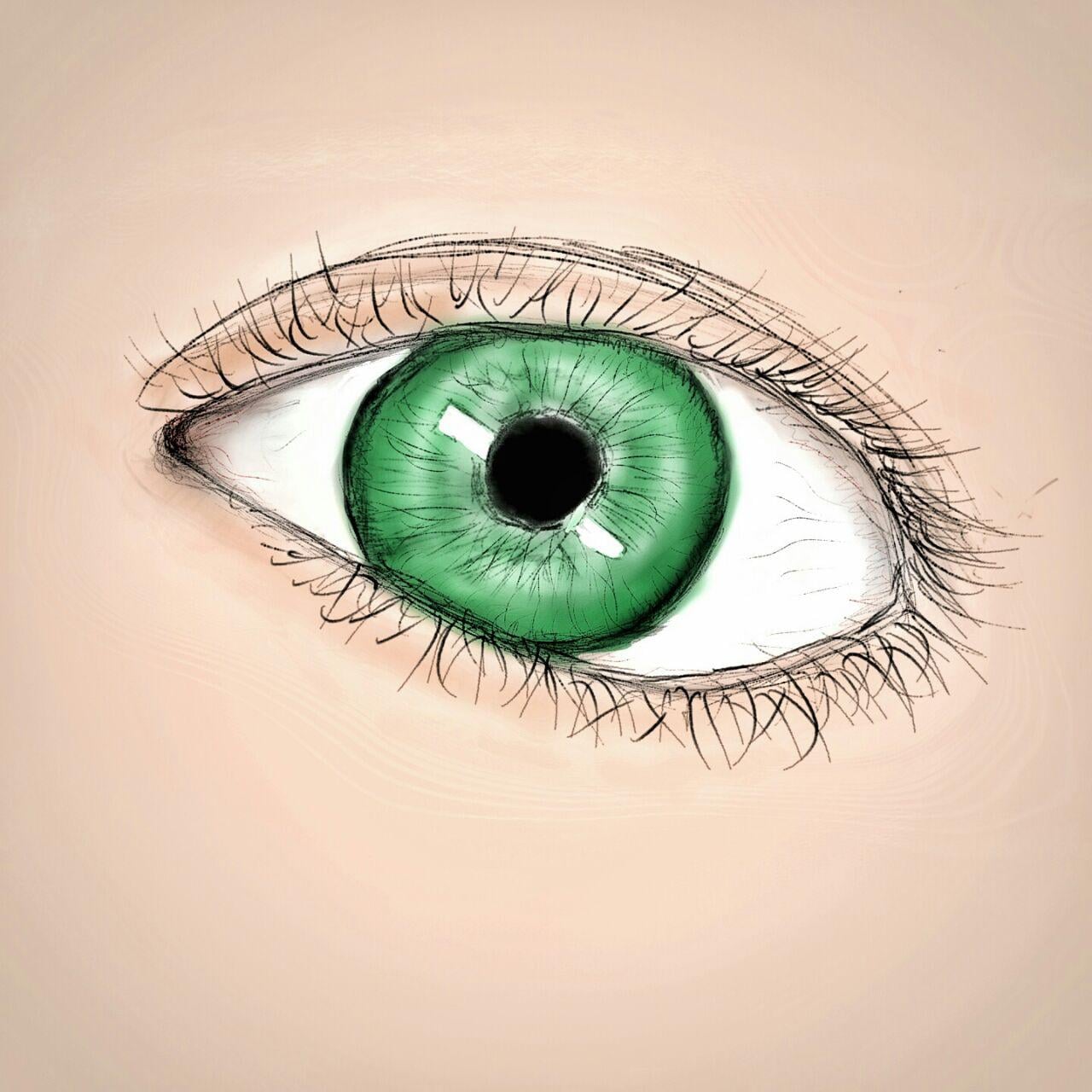 Trying to draw a somewhat realistic eye - image 1 - student project