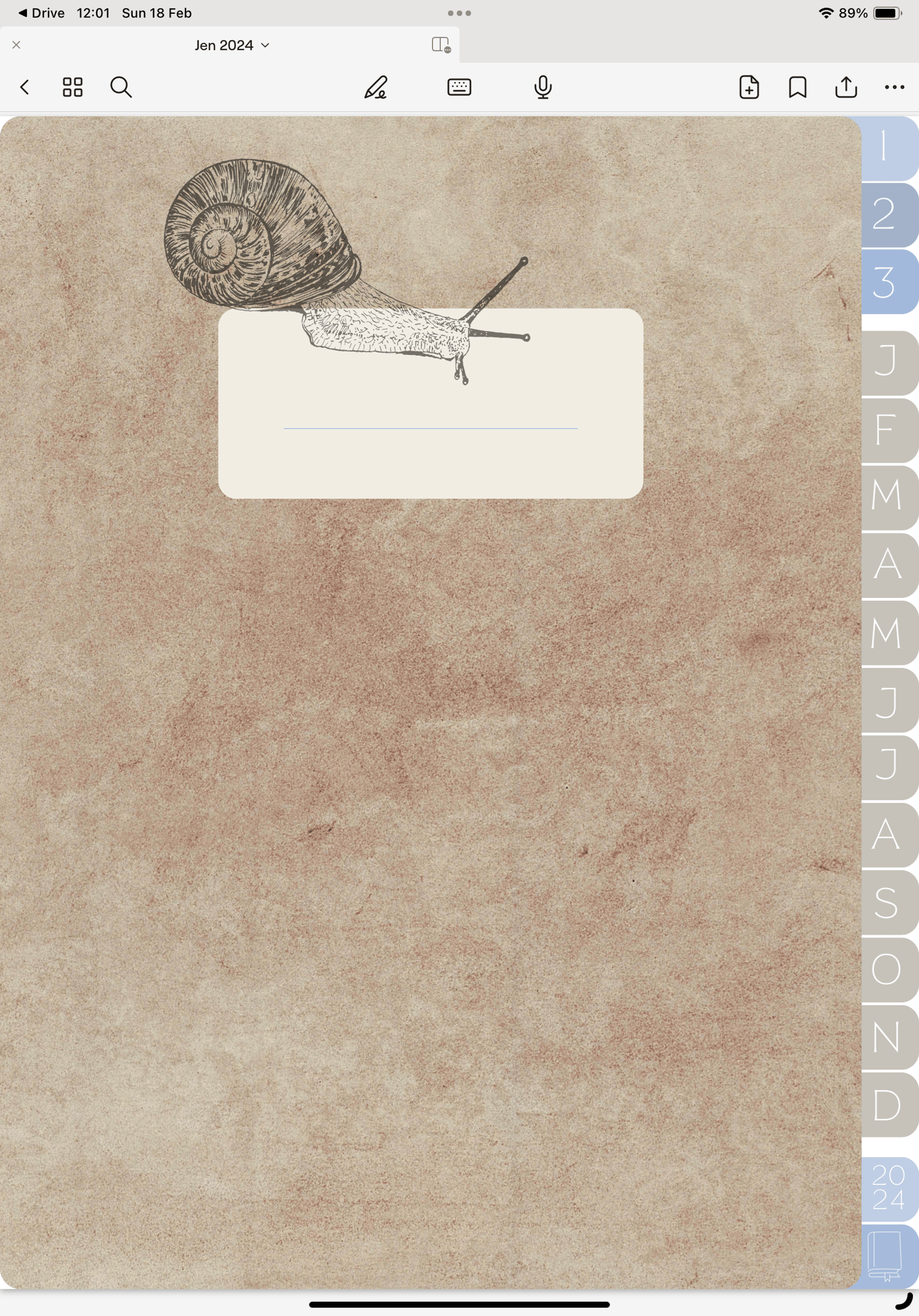 Planner with tabs - image 4 - student project