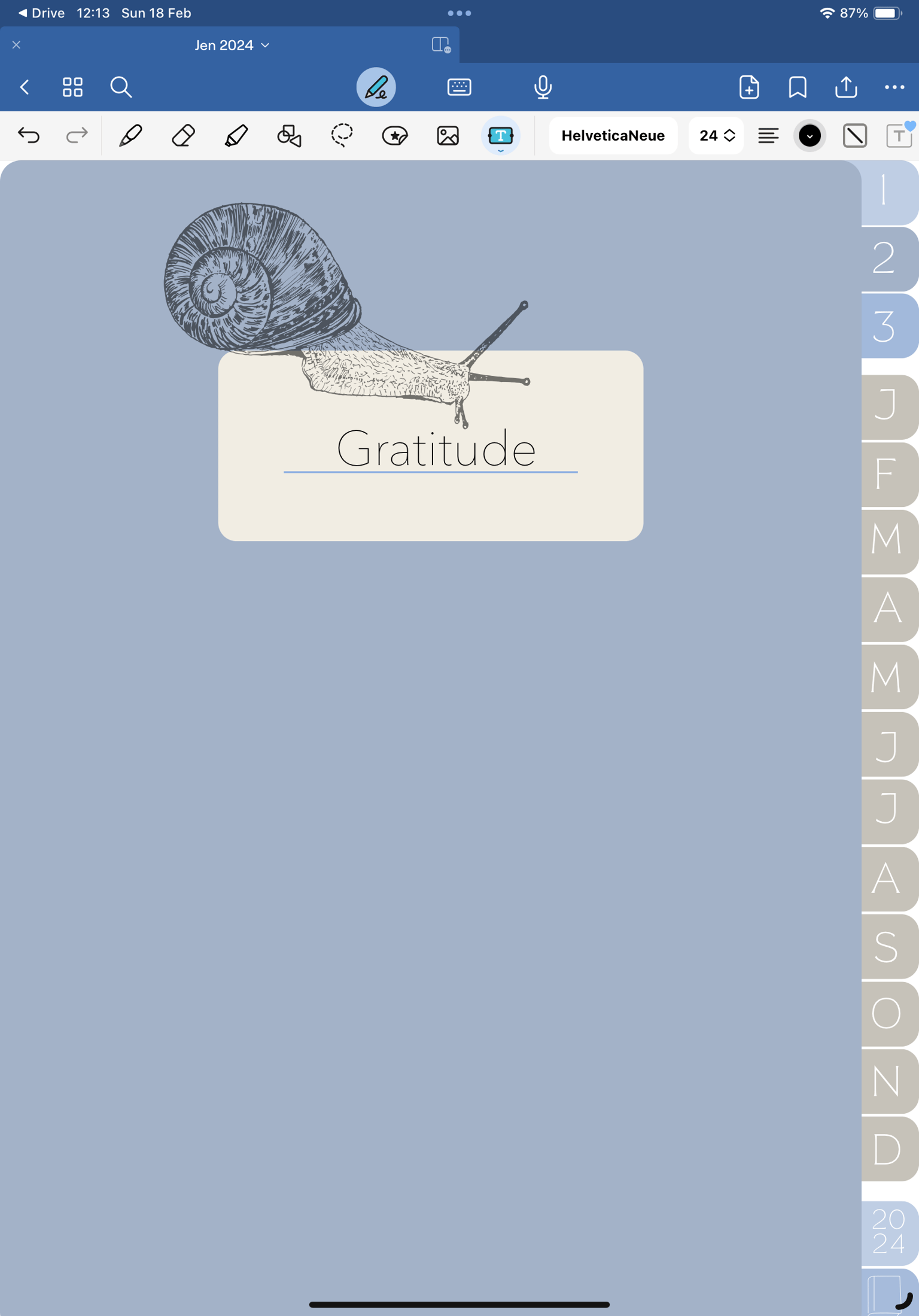 Planner with tabs - image 2 - student project