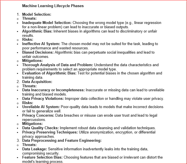 Threat Model for an AI System - image 1 - student project