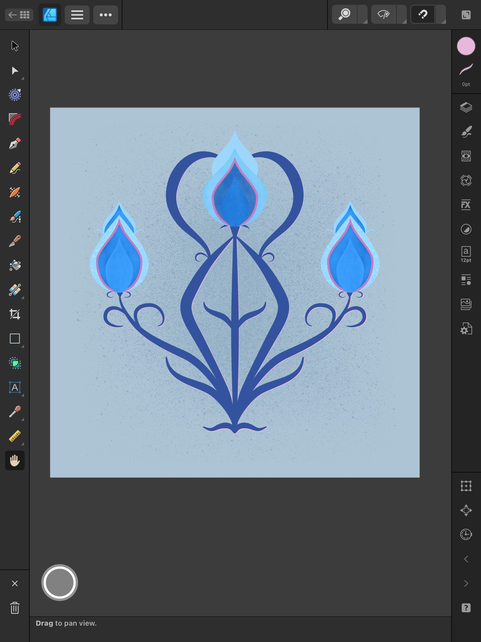 Symmetrical Vector Illustration - Tulips - image 1 - student project