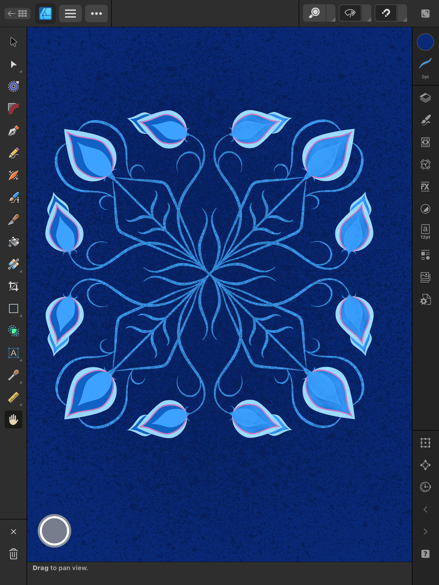 Symmetrical Vector Illustration - Tulips - image 2 - student project