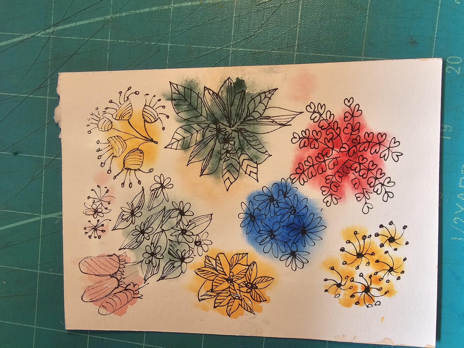 Christmas wreath and doodles - image 3 - student project