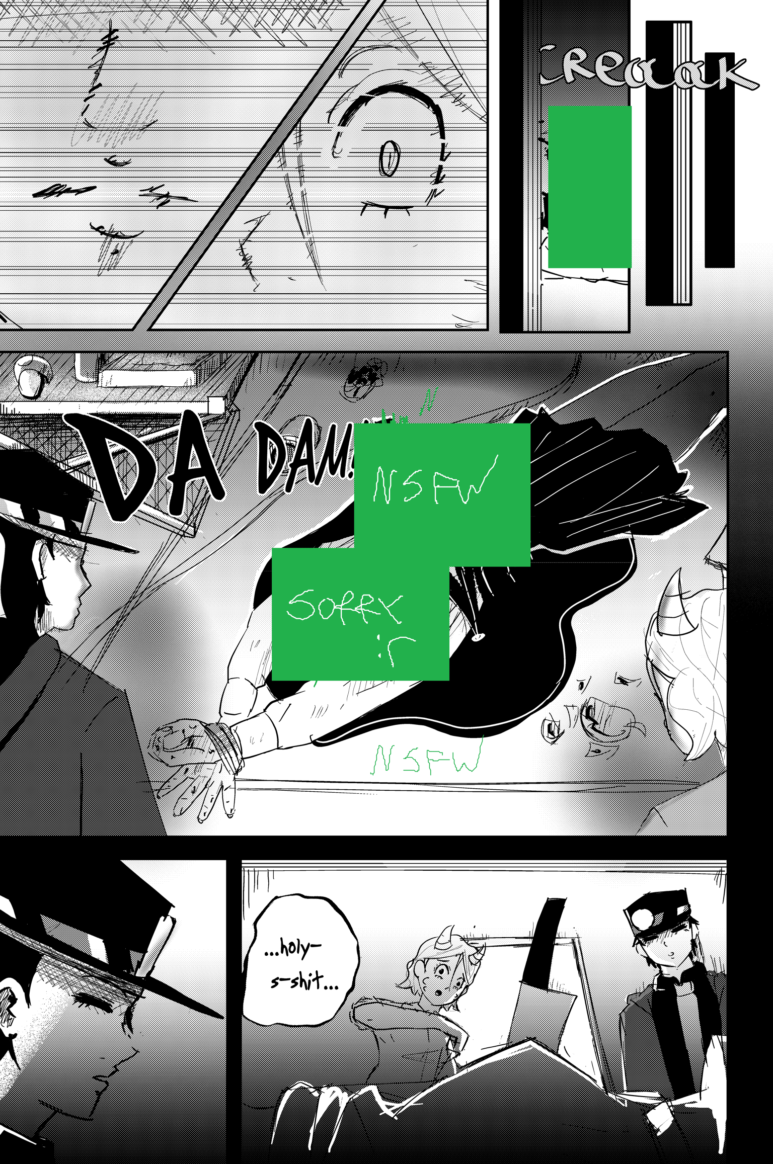 sp00ky horror manga - image 1 - student project