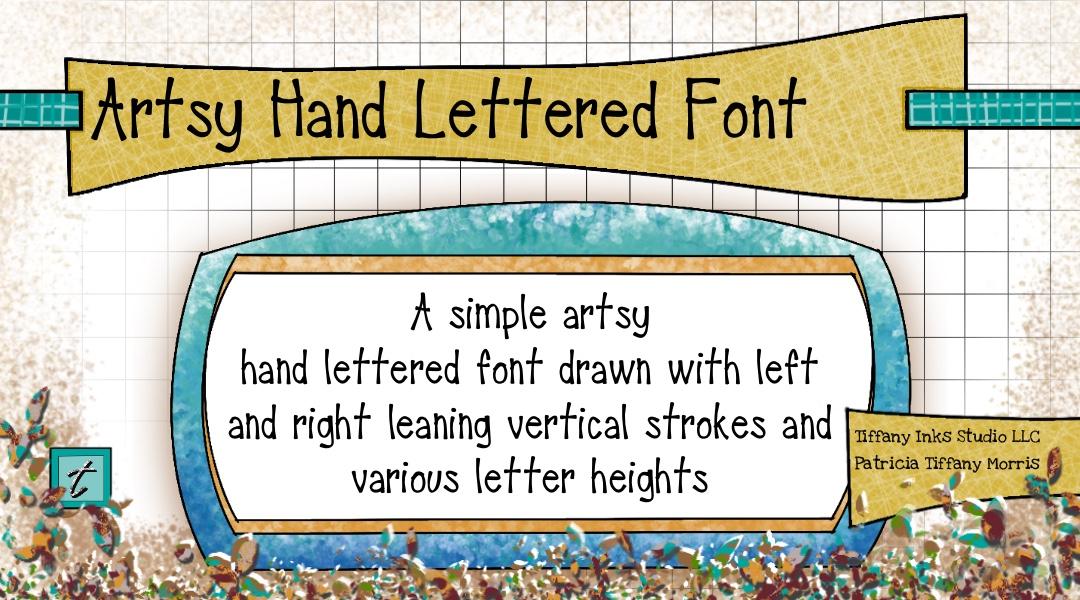 Design Build Hand Lettered Font Title Card and Font Book - image 5 - student project