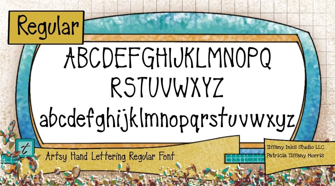 Design Build Hand Lettered Font Title Card and Font Book - image 1 - student project