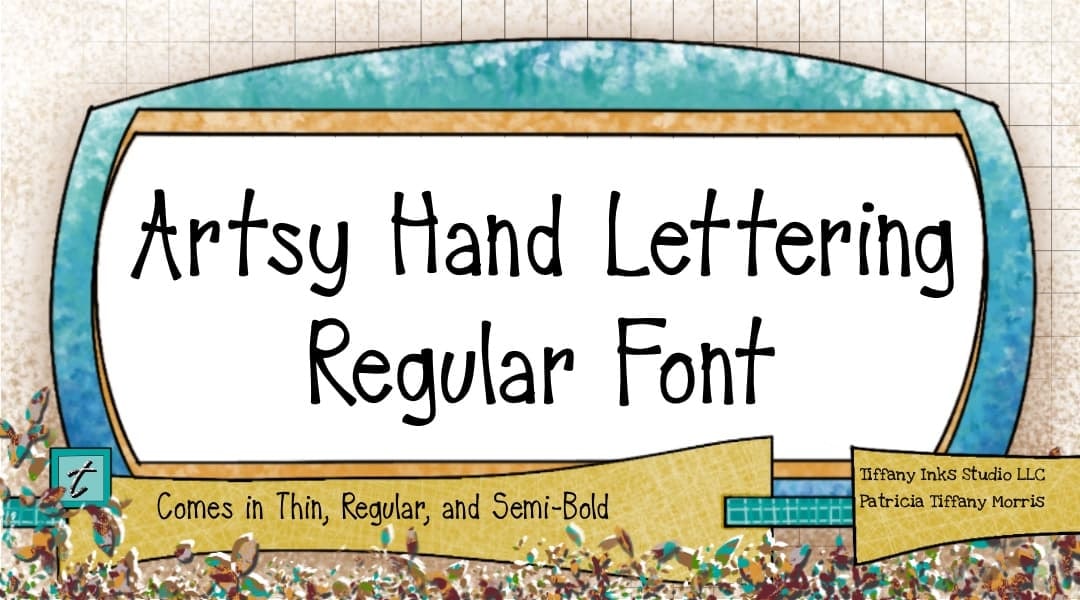 Design Build Hand Lettered Font Title Card and Font Book - image 3 - student project